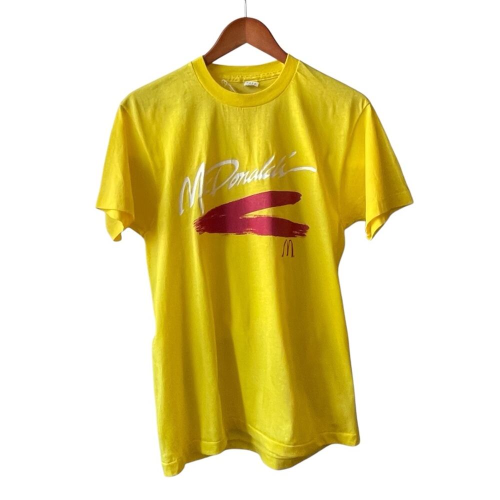 Vintage 90s USA McDonald’s Spell-out Graphic Promo T-shirt L